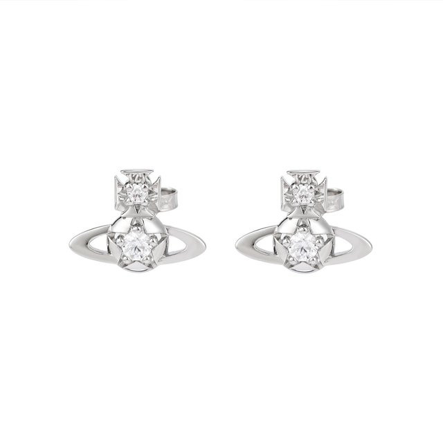 Vivienne Westwood Ohrstecker, Silber, Zirkonia, Damen - Bild 1
