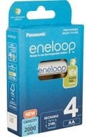 Panasonic eneloop Akku Set Mignon AA 1,2V NiMH 2000 mAh, 4 Stück, Blau - Bild 1