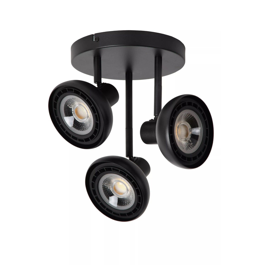 Licht-Erlebnisse Deckenstrahler Schwarz Modern 3-Flammig aus Metall mit GU10 Fassung Durchmesser: 25,8 cm - Bild 2