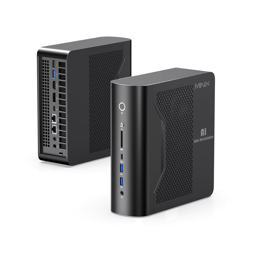 MINIX ER939-AI PRO Gaming Mini-PC in Schwarz mit AMD Ryzen AI Max+ 395, Radeon 8060S Grafik, 128GB LPDDR5, 2TB SSD, Wi-Fi 7 und USB4-Unterstützung - Bild 4