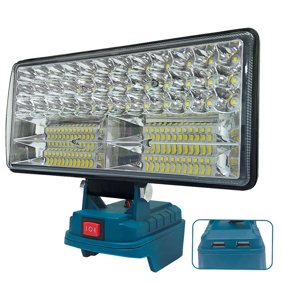 Makita 90W LED-Arbeitsleuchte für 18V Akku, 9000LM kabelloser LED-Strahler in Schwarz - Bild 6