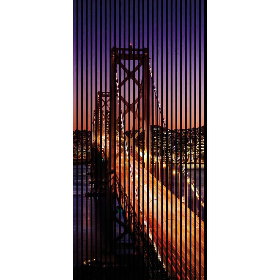 FN Acustico Akustikplatte San Francisco Bunt aus PET und MDF mit modernem Design, B/T/H: 113,3 x 1,9 x 240 cm - Bild 2