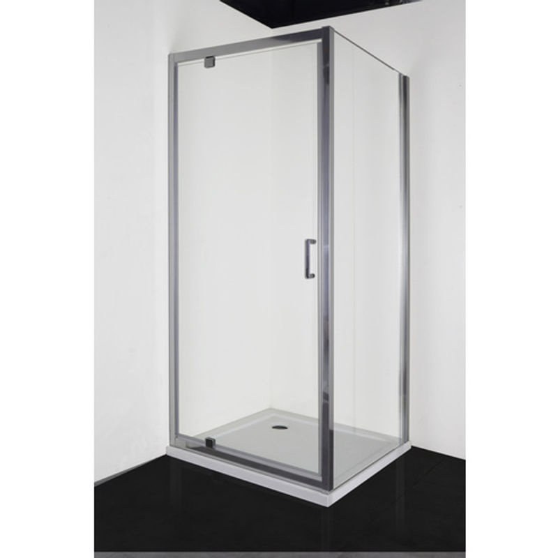 Sanotechnik Duschtrennwand Elite Eckdusche aus Glas transparent B: 88 cm, H: 195 cm mit Easy Clean Coating - Bild 4