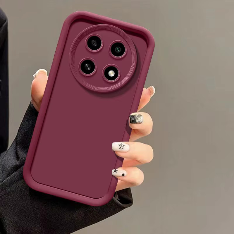 EUCAGR Handyhülle für Realme 13+ und Realme 13 Plus sowie REALME P1 Speed RMX5002 und RMX5000, Matte Soft Cover in Braun mit Anti-Fall-Schutz - Bild 3