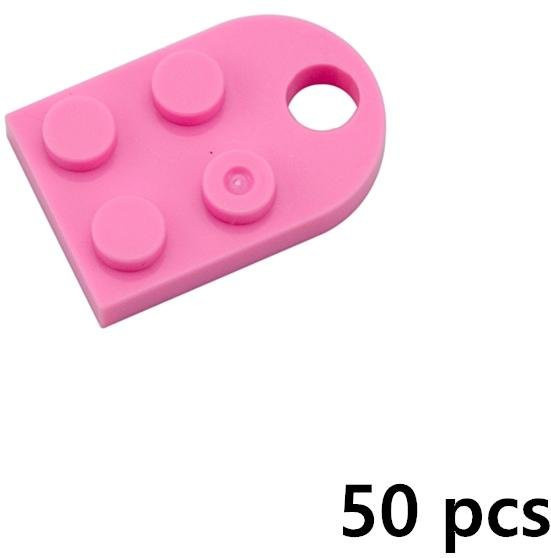 Linyi toy car Modifizierte Platte 3x2 mit Loch, Bausteine Teile, 50-teiliges Set, ab 3 Jahren - Bild 1