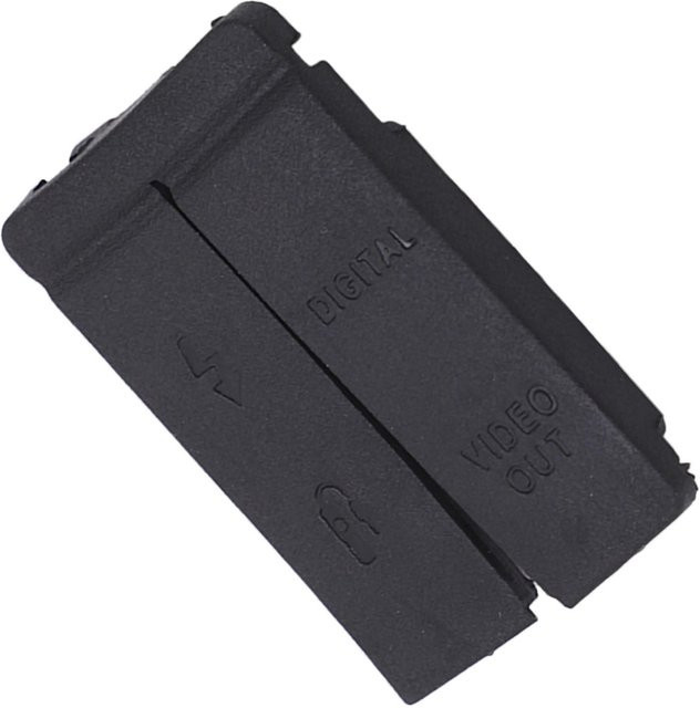 Andoer Untere Kameraabdeckung in Schwarz aus Gummi als Schutzabdeckung für die USB-Video-Out-Schnittstelle der 5D-Kamera - Bild 1