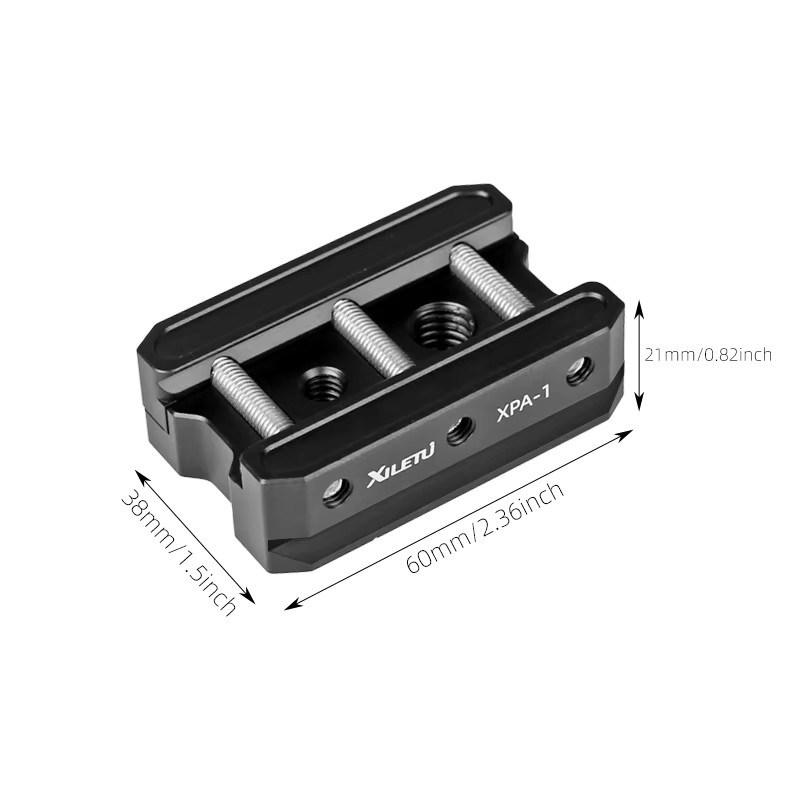 XILETU Picatinny zu Arca Swiss Quick Release Plate Adapter für Jagdstative in Schwarz - Bild 4