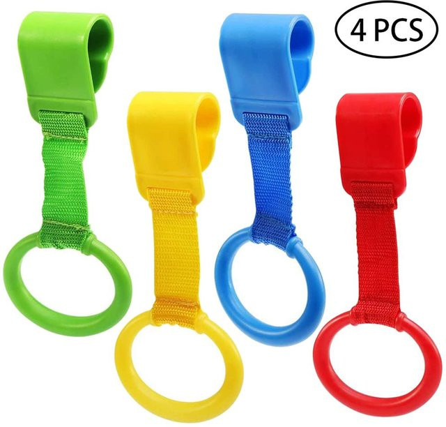 BoFaCarry 4-teiliges Set Baby-Handzugringe in Multicolor für Kinderbetten und Laufgitter zum Balance-Training - Bild 1