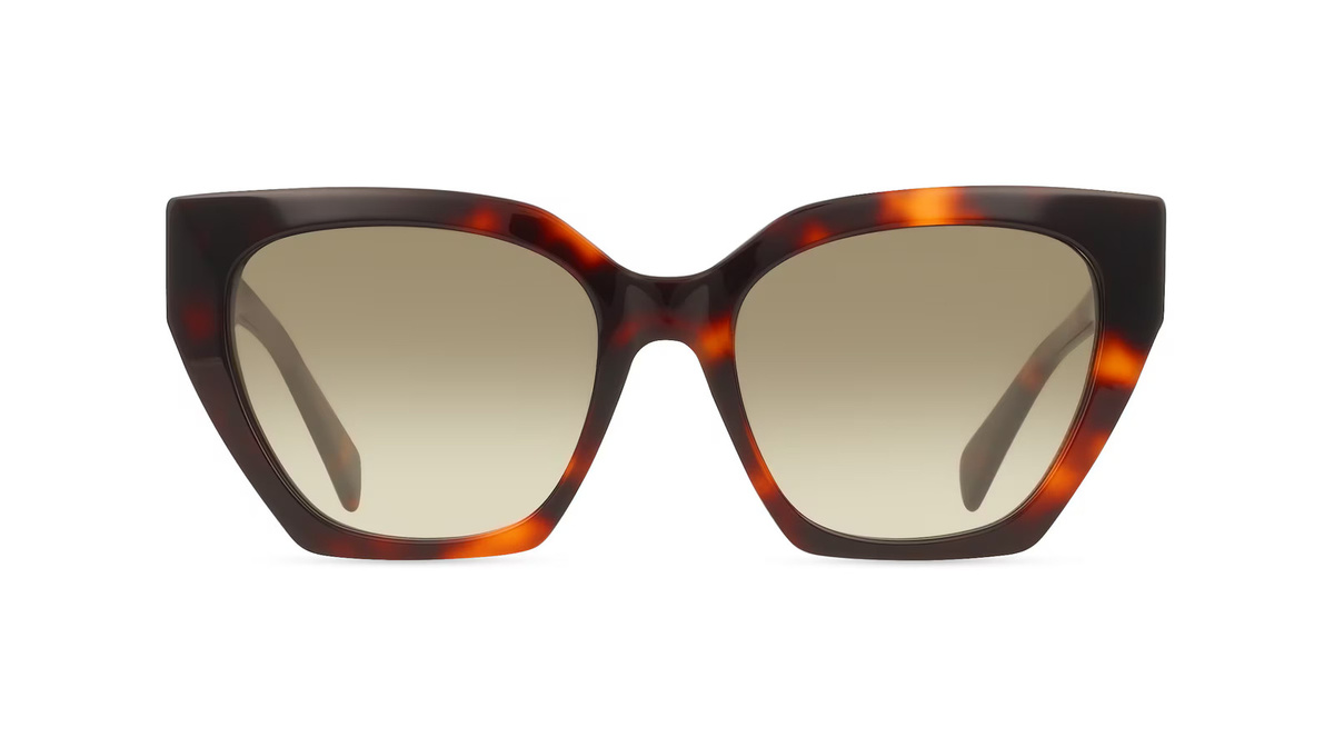 Liu Jo LJ814SR Sonnenbrille Cat Eye, Vollrand, Acetat, Unisex, braun, grün - Bild 1