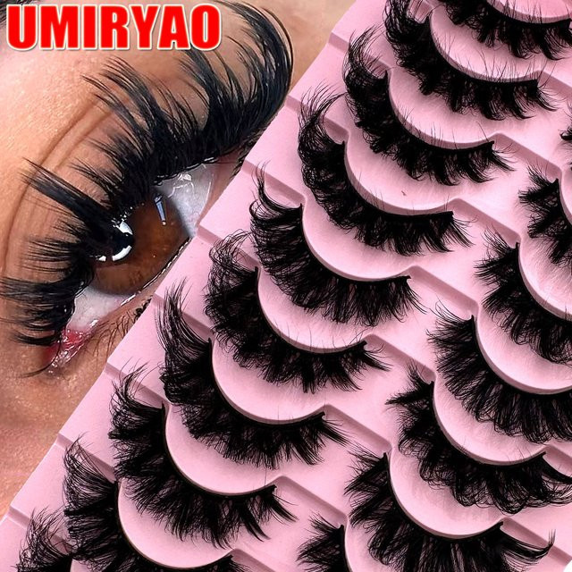 UMIRYAO DD Curl Russische Streifenwimpern, 10 Paar, Unisex - Bild 1