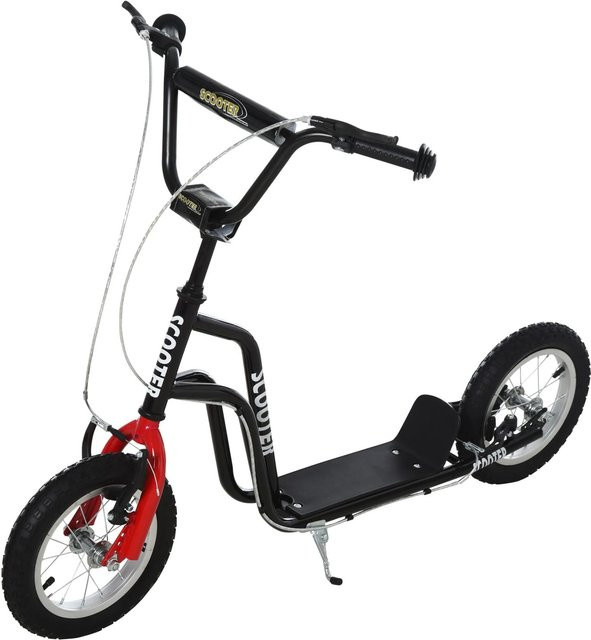 HOMCOM Kinderroller schwarz mit verstellbarem Lenker - Bild 1