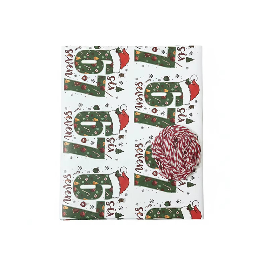 Buntes Weihnachtsgeschenkpapier für kreative Geschenke, Länge: 90 cm - Bild 5