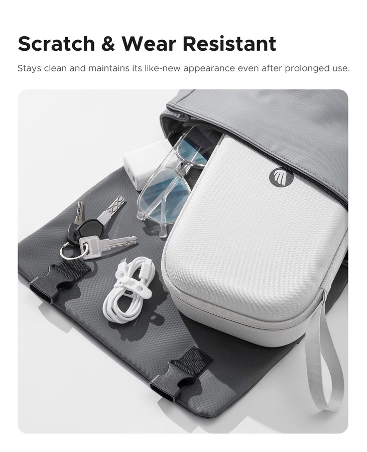 ORICO Organizer Reisetasche für Mac mini M4/M4 Pro 2024, Tragbare Zubehörtasche in Grau für Kabel, Ladegerät, Maus und Powerbank - Bild 2