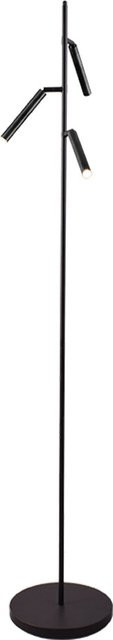Masterlight Flute LED-Stehleuchte 3-flammig in Schwarz matt, dimmbar und verstellbar - Bild 1