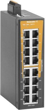 Weidmüller IE-SW-BLB-16-16GT-C Netzwerk Switch 10/100/1000MBit/s Schwarz - Bild 1
