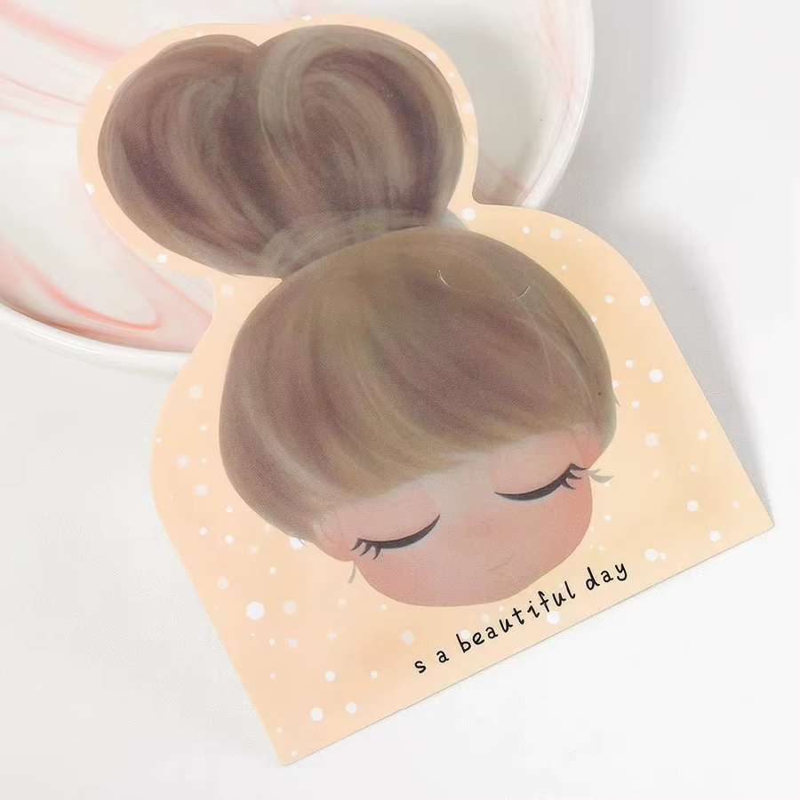 50 Stück MINGXUAN Display Verpackungskarten für Haar-Accessoires in Gelb aus Papier - Bild 2