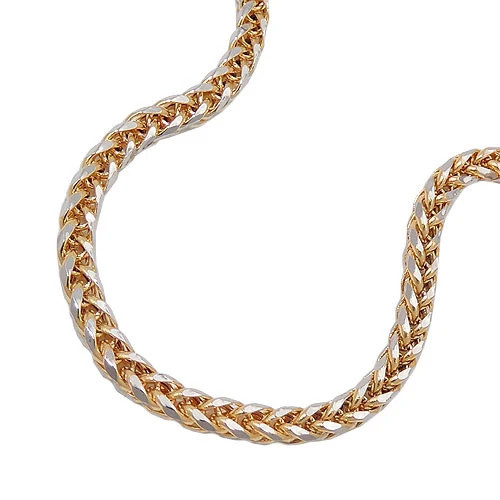 SIGO Collier Zopfkette bicolor Gold 585, 45 cm, Unisex - Bild 1