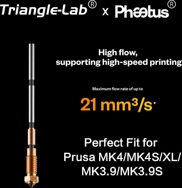 Trianglelab SiC Nextruder Düse mit Heat Break und EndCoat Beschichtung für Phaetus MK4 MK4S Prusa - Bild 1