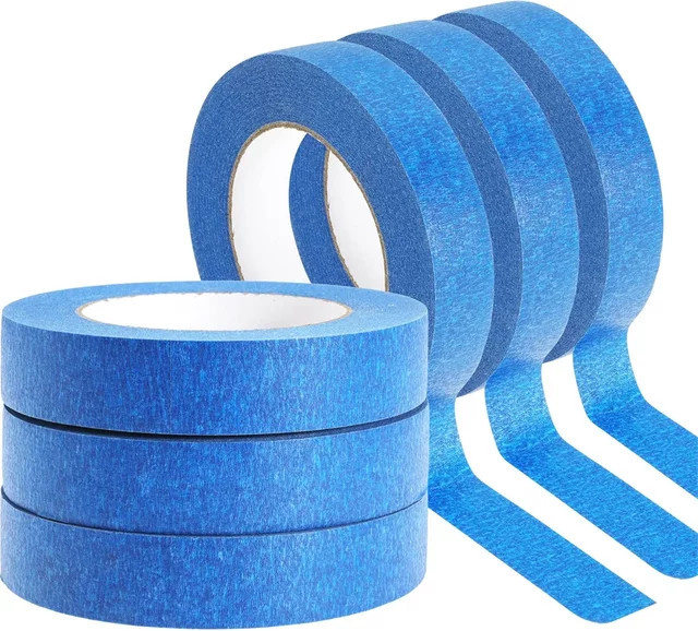 Blaues Maskierungsband aus Papier für Wandmalerei und Kunsthandwerk, 20 m pro Rolle - Bild 1
