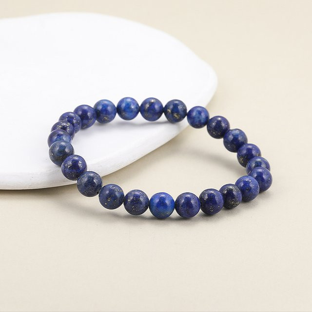 SANSWL Armband, Lapis Lazuli Perlen, Blau, 8mm, Herren - Bild 1