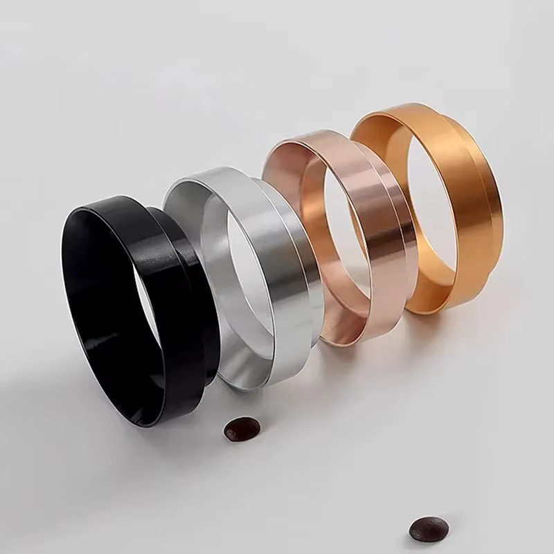 Magnetischer Espresso Dosierring mit Trichter für Delonghi und Breville Siebträger, Zubehör für Barista, Schwarz und Mehrfarbig, Durchmesser: 51 mm, 53 mm oder 58 mm - Bild 2