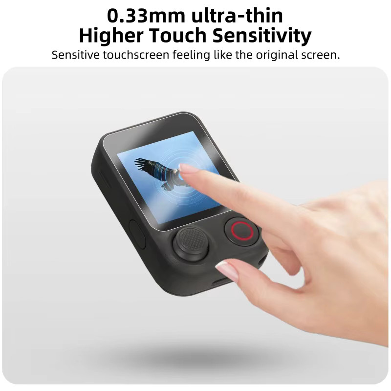 DJI Osmo Pocket 4 Pro Displayschutz aus gehärtetem Glas mit 9H Härtegrad, transparent, kratzfest und anti-fingerabdruck - Bild 5