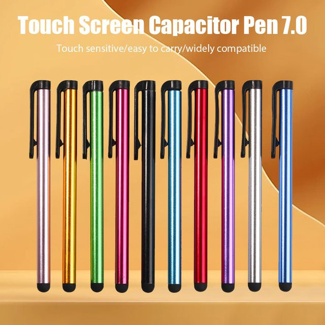 10er Set Universal Stylus Stifte aus Metall für Handy und Tablet kompatibel mit Xiaomi und iPhone - Bild 1