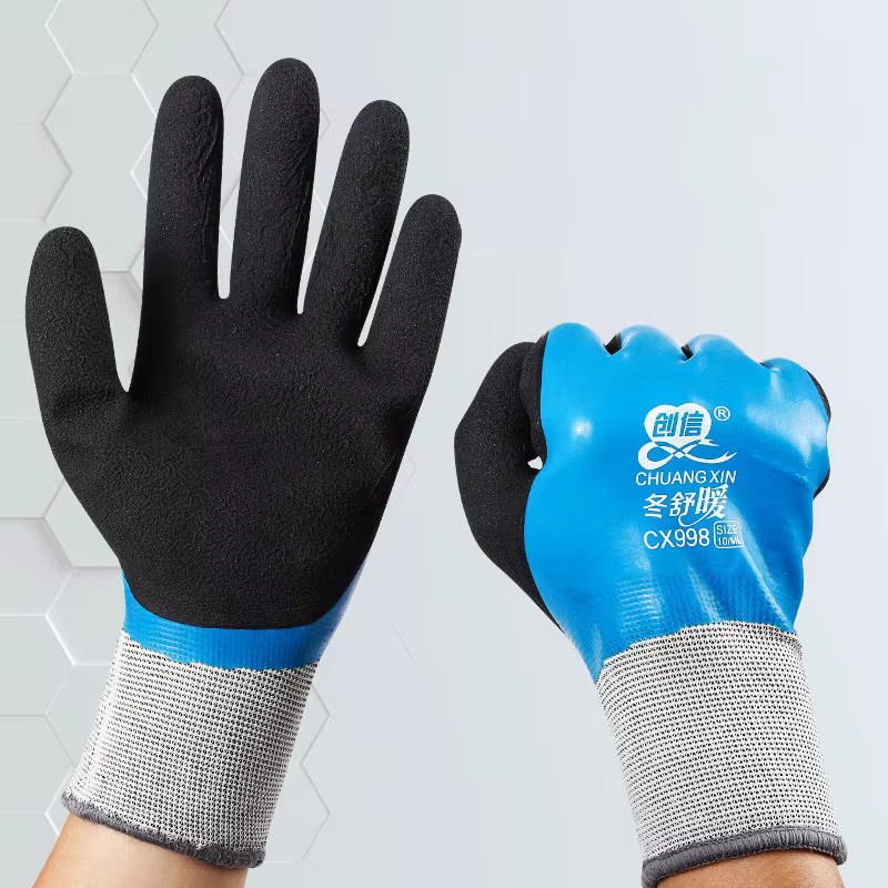 KOQZM Winddichte Outdoor-Sport-Handschuhe aus Samt und Baumwolle, frostbeständig und thermisch isoliert bis -30 Grad für Kälte und Kühlräume - Bild 2
