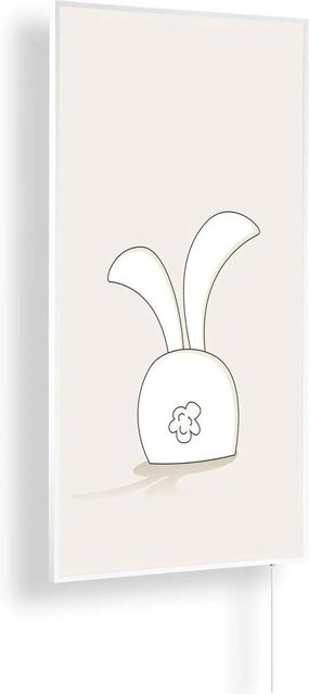 Könighaus Infrarotheizung Hase Kinderzimmer Edition in Weiß, 450 W - Bild 1