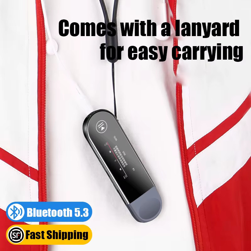 Famue Mini MP3-Player mit Bluetooth 5.3 und USB-C in Schwarz, tragbarer Audio-Player mit Lautsprecher und Aufnahmefunktion für verlustfreies Audio - Bild 5