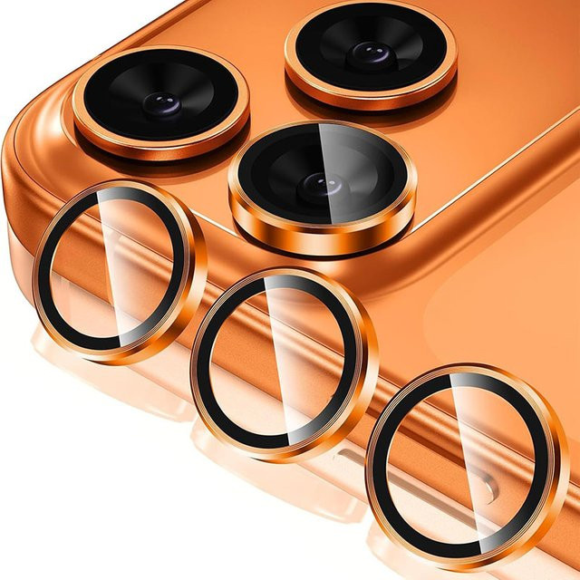 Metall-Glas-Kameraschutz für iPhone 17 Pro und iPhone 17 Pro Max in Blau mit gehärtetem Glas und Objektiv-Schutzring - Bild 1