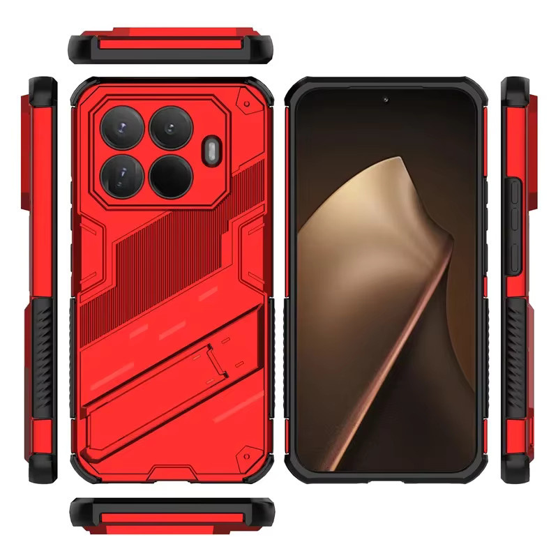 Xiaomi Schutzhülle im Punk Stil für Xiaomi 17 Pro Max, Xiaomi Mi 15T Pro und Xiaomi 15T in Schwarz - Bild 2