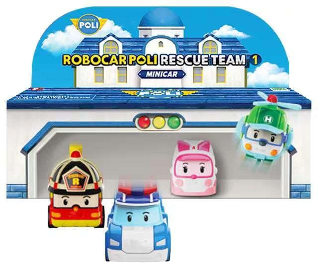 Robocar Poli Rettungsteam Mini-Autos Set, 4-teiliges Set, ab 2 Jahren - Bild 1