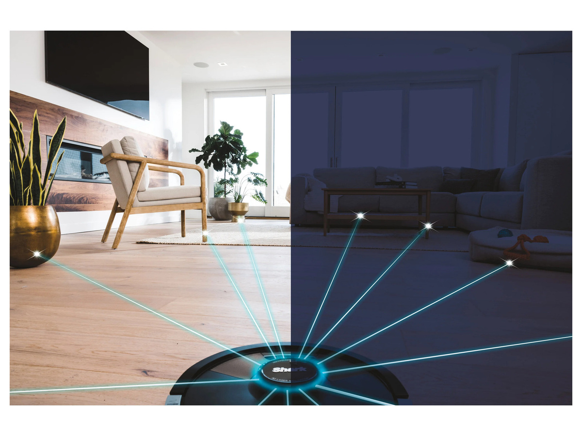 Shark Matrix Plus 2-in-1 Saug- und Wischroboter RV2620WDEUWH in Weiß mit Laser-Navigation und App-Steuerung - Bild 2