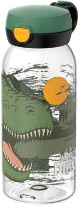 Mepal Campus Trinkflasche mit Klappdeckel Dino in Green, 600 ml - Bild 1