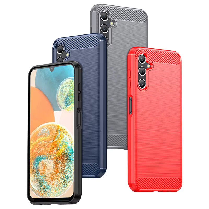 Stoßfeste Schutzhülle aus Soft Silicone TPU für Samsung Galaxy A14 5G, Galaxy A14 4G und M44 5G in Schwarz - Bild 2
