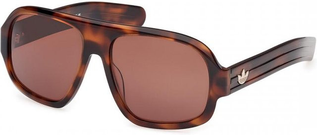 Adidas Originals OR0125 Sonnenbrille, Square, Vollrand, Acetate, Unisex, Brown - Bild 1