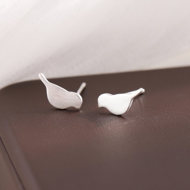 GaGa-Duck Ohrstecker, 925 Sterling Silber, Vogel-Design, Damen - Bild 1