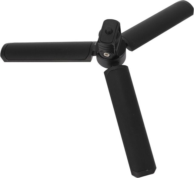 Koogeelife Mini Kamera Stativ mit verstellbarem Kopf, tragbarer Vlog Selfie Stick Griff für Reise und Desktop, Schwarz - Bild 1