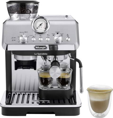 DeLonghi La Specialista Arte Espressomaschine mit Siebträger in Metallic-Grau und Weiß EC9155.W - Bild 1