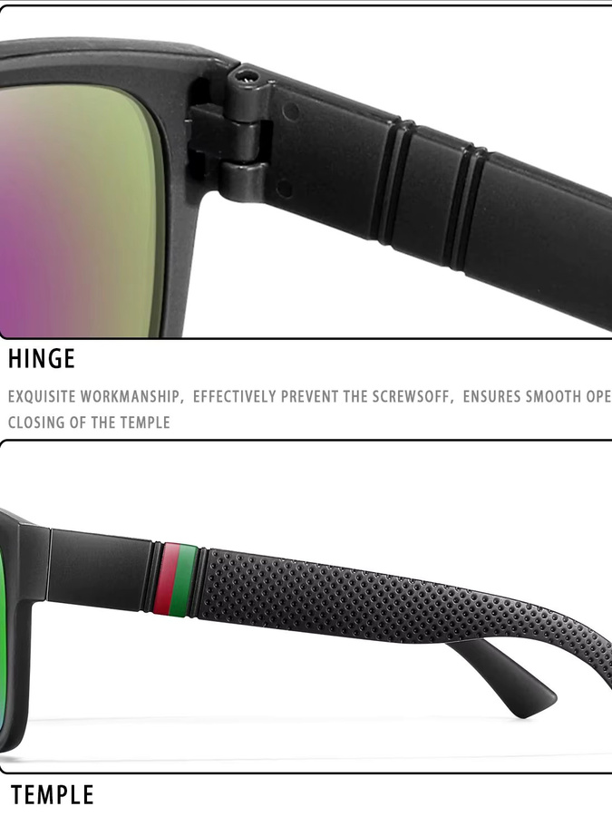 Karos Sonnenbrille, Unisex, Vollrand, Kunststoff, black, polarisiert - Bild 4