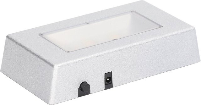 Shoemst LED Display Basis in Silber und Weiß, rechteckige Mehrfachmodus Beleuchtung für Schmuck und Kristalle mit USB-Anschluss - Bild 1