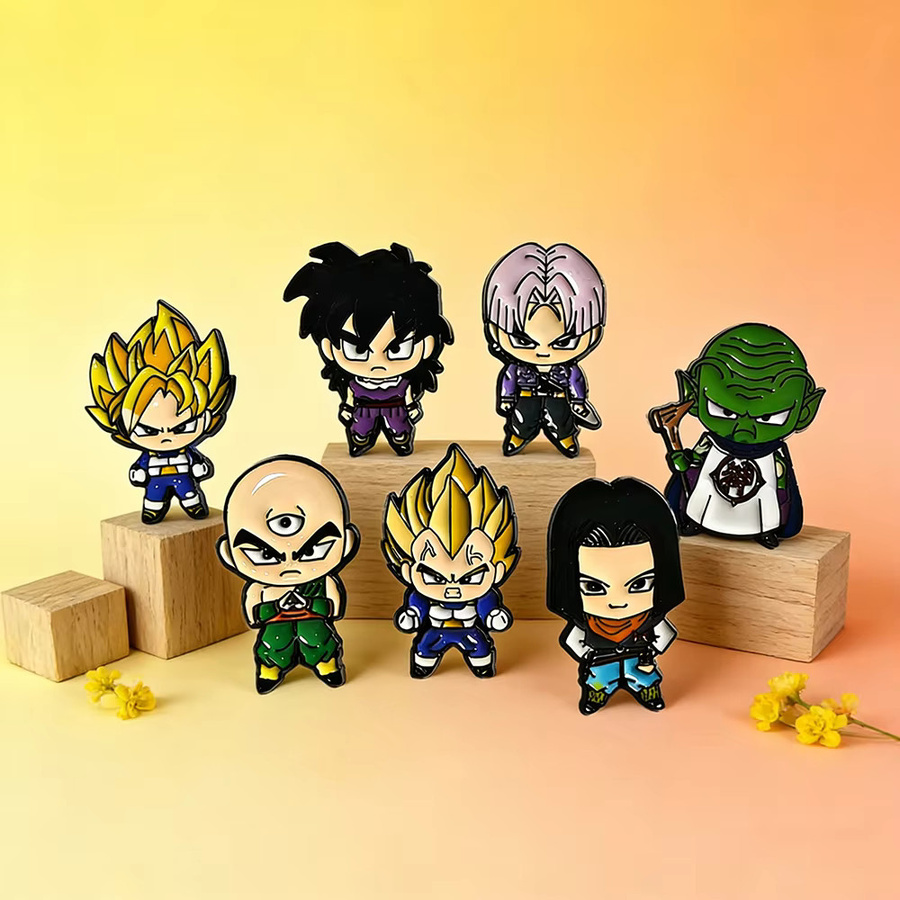 Bandai Anstecknadel-Set Dragon Ball Anime Emaille, Unisex - Bild 2