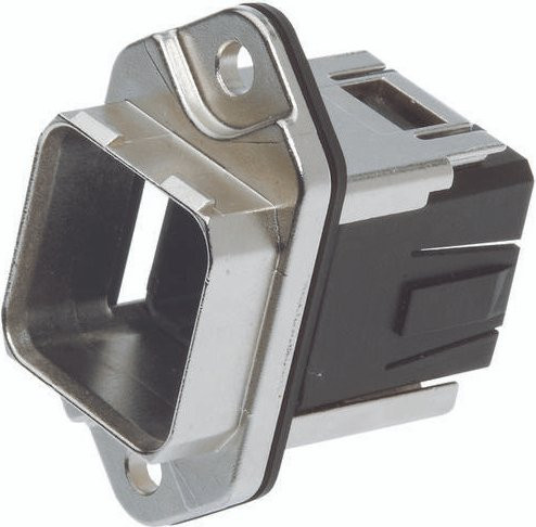 HARTING Anbaugehäuse 09 35 012 0311 aus Zinkdruckguss in Silber - Bild 1