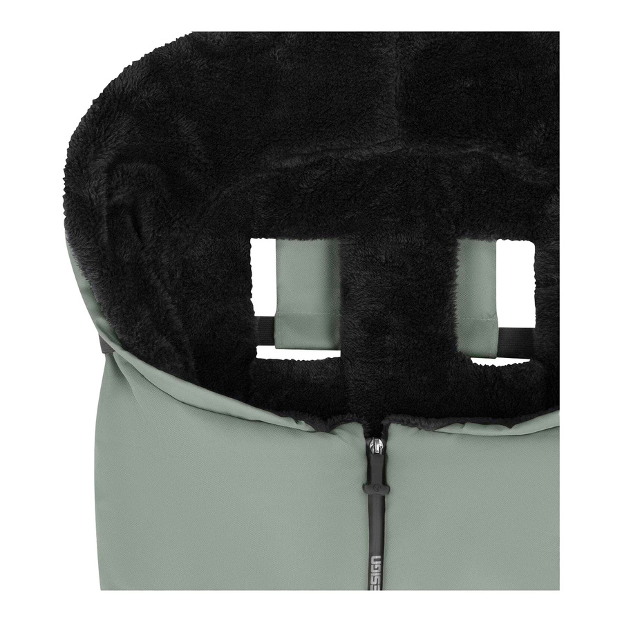 ABC Design Winterfußsack in Grün mit Thermo-Fleece und reflektierenden Elementen - Bild 2