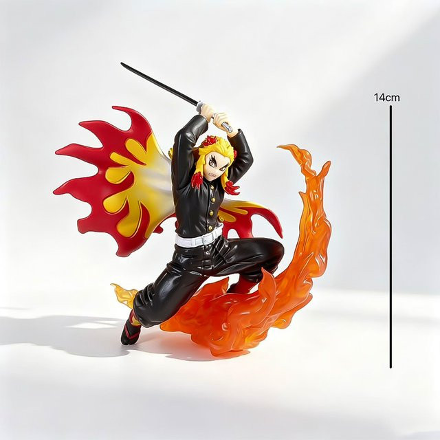Bandai Demon Slayer Tanjirou Agatsuma Zenitsu Kyoujurou Anime Modell Actionfigur, PVC Sammelfigur - Bild 1