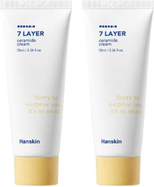 Hanskin Sieben-Schichten-Ceramid-Creme, 2 x 70 ml, für trockene Haut - Bild 1