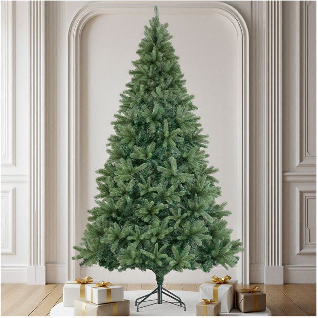 tectake Weihnachtsbaum Prancer, künstlich in Grün mit PVC- und Spritzgussnadeln, B/T/H: 125 x 125 x 210 cm - Bild 1
