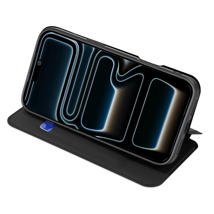 DUX DUCIS Magnet-Klapphülle aus PU-Leder für iPhone 17 Pro Max und iPhone Air mit Kartensteckplatz, stoßfest, Farben: Blau und Schwarz - Bild 4