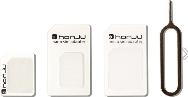 honju nano SIM-Adapter-Set in Weiß - Bild 1